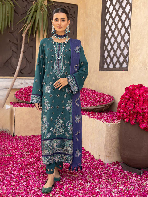 3pc Unstitched - Luxury Embroidered Karandi Collection