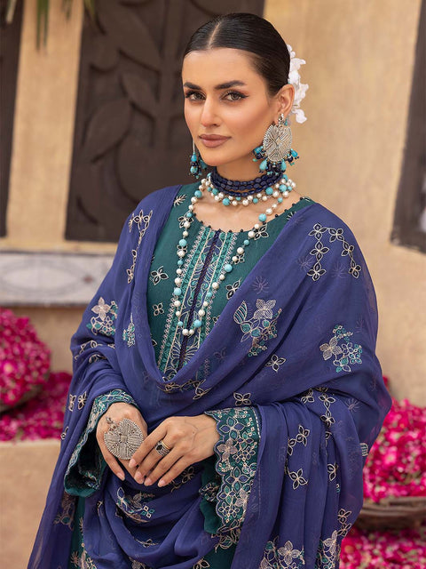 3pc Unstitched - Luxury Embroidered Karandi Collection