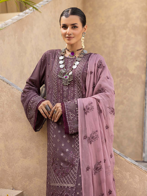 3pc Unstitched - Luxury Embroidered Karandi Collection