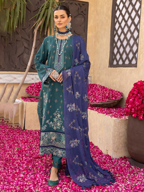 3pc Unstitched - Luxury Embroidered Karandi Collection