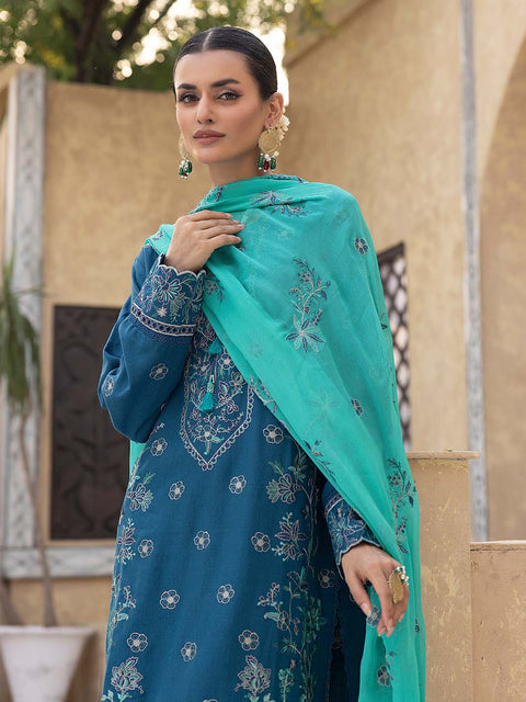 3pc Unstitched - Luxury Embroidered Karandi Collection